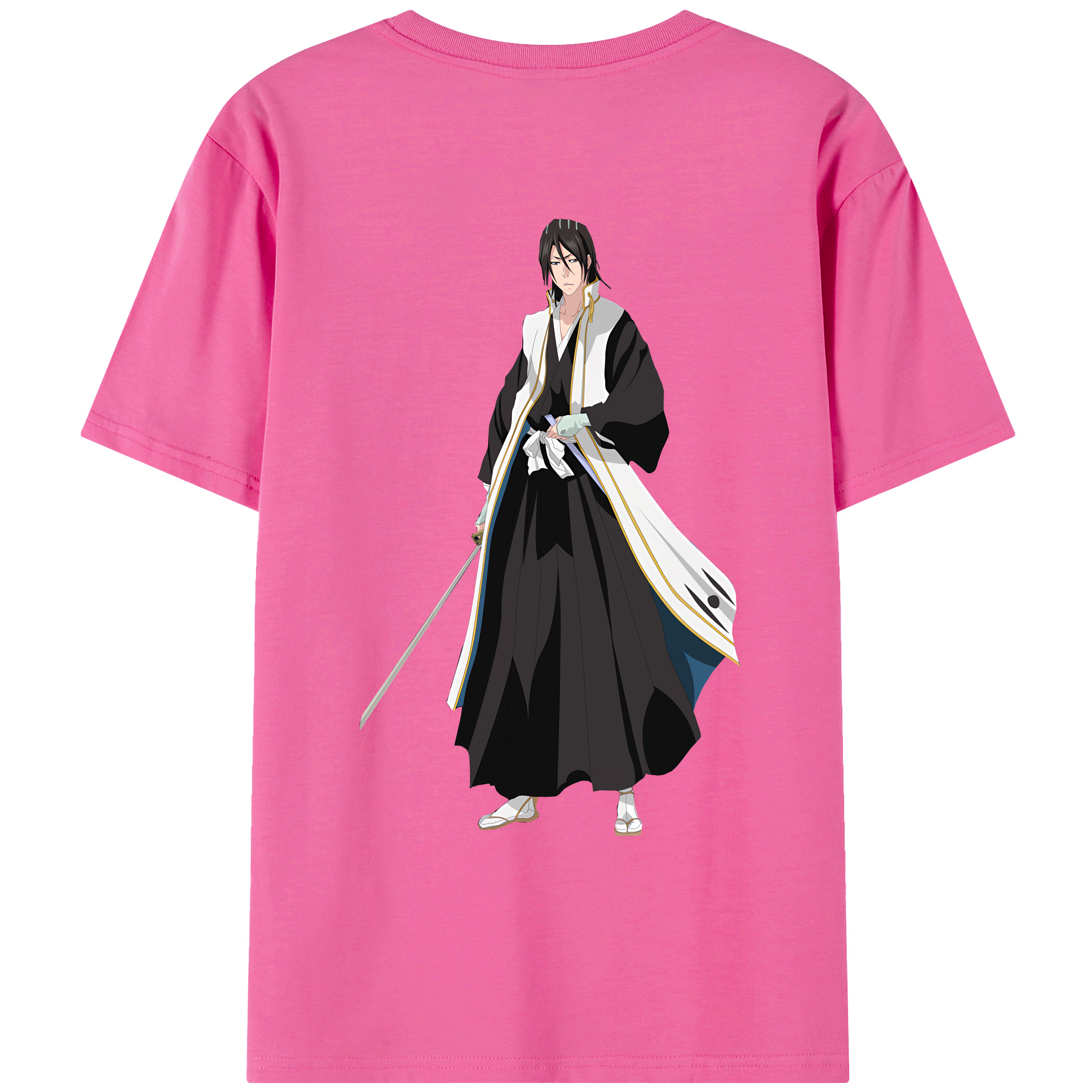 （画像用） ブリーチ くちき びゃくや BLEACH Kuchiki Byakuya レディース半袖Tシャツ(バックプリント)